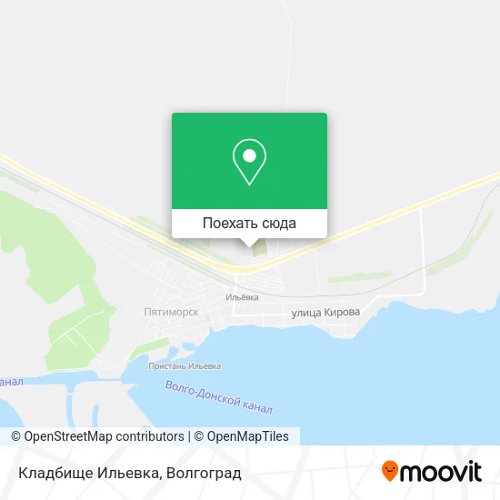 Карта Кладбище Ильевка