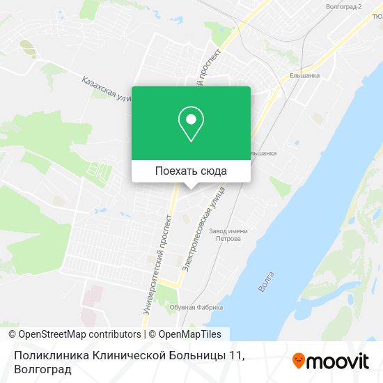 Карта Поликлиника Клинической Больницы 11