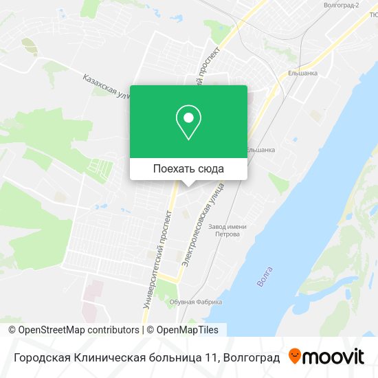 Карта Городская Клиническая больница 11