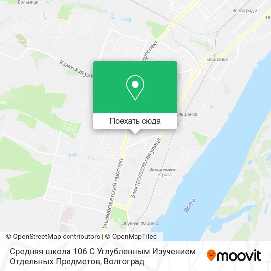 Карта Средняя школа 106 С Углубленным Изучением Отдельных Предметов