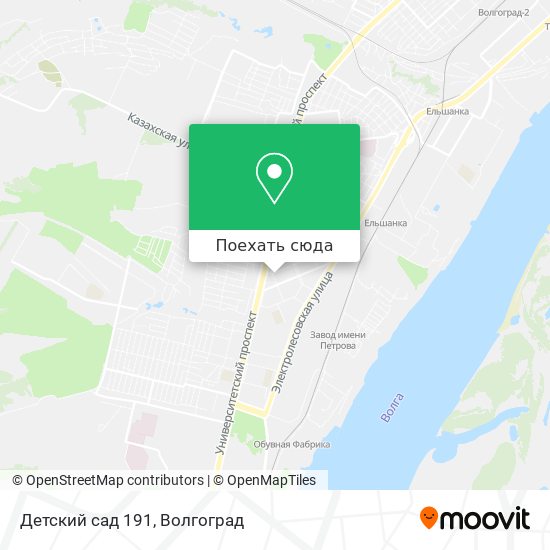 Карта Детский сад 191