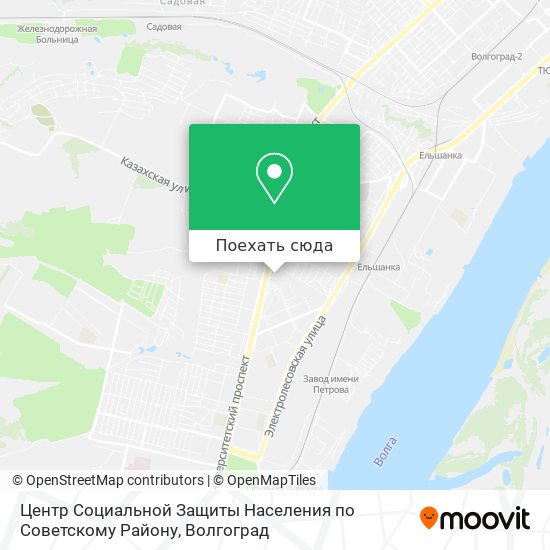 Карта Центр Социальной Защиты Населения по Советскому Району