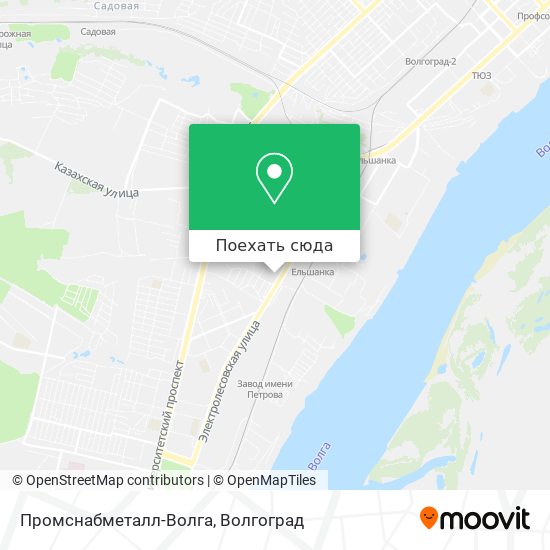 Карта Промснабметалл-Волга