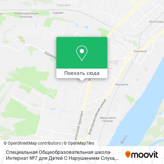 Карта Специальная Общеобразовательная школа-Интернат №7 для Детей С Нарушением Слуха