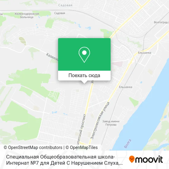 Карта Специальная Общеобразовательная школа-Интернат №7 для Детей С Нарушением Слуха