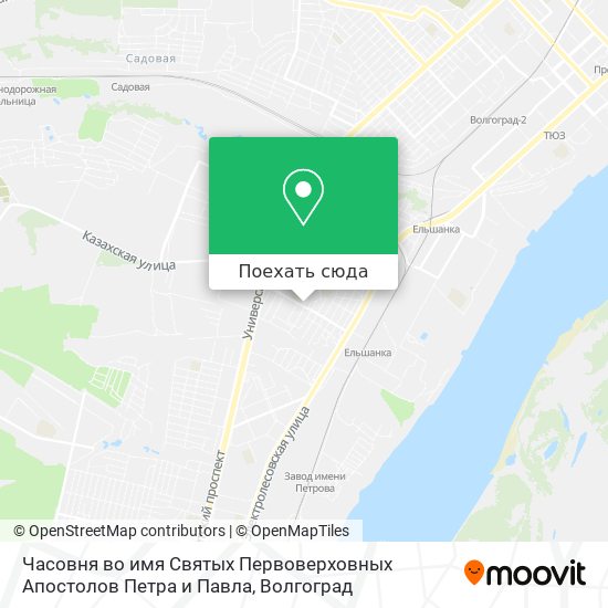 Карта Часовня во имя Святых Первоверховных Апостолов Петра и Павла
