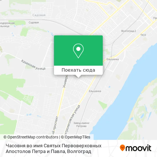 Карта Часовня во имя Святых Первоверховных Апостолов Петра и Павла