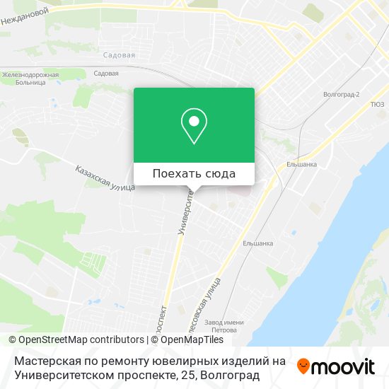 Карта Мастерская по ремонту ювелирных изделий на Университетском проспекте, 25