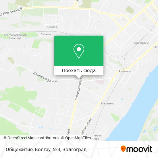 Карта Общежитие, Волгау, №3