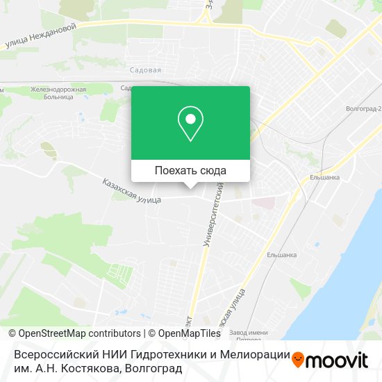 Карта Всероссийский НИИ Гидротехники и Мелиорации им. А.Н. Костякова