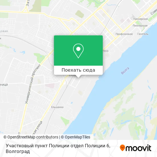 Карта Участковый пункт Полиции отдел Полиции 6