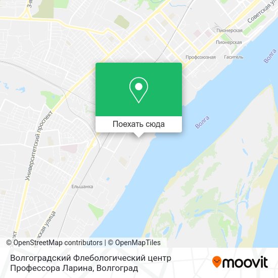 Карта Волгоградский Флебологический центр Профессора Ларина