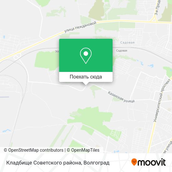 Карта Кладбище Советского района
