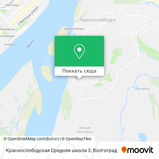 Карта Краснослободская Средняя школа 3