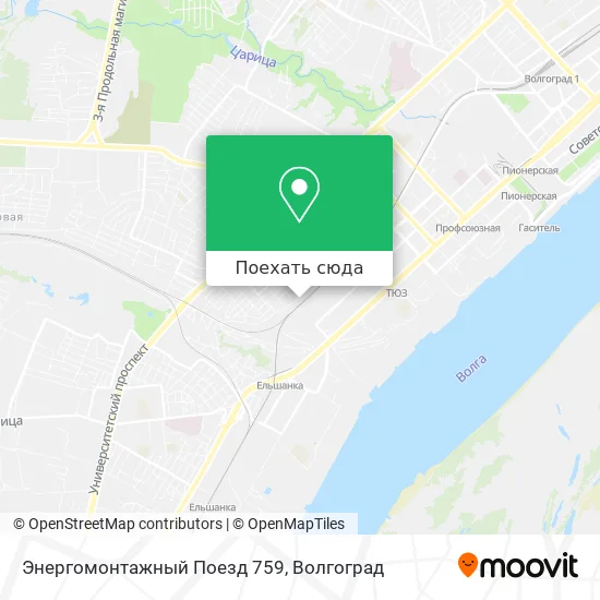 Карта Энергомонтажный Поезд 759