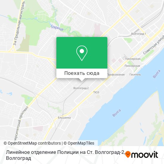 Карта Линейное отделение Полиции на Ст. Волгоград-2