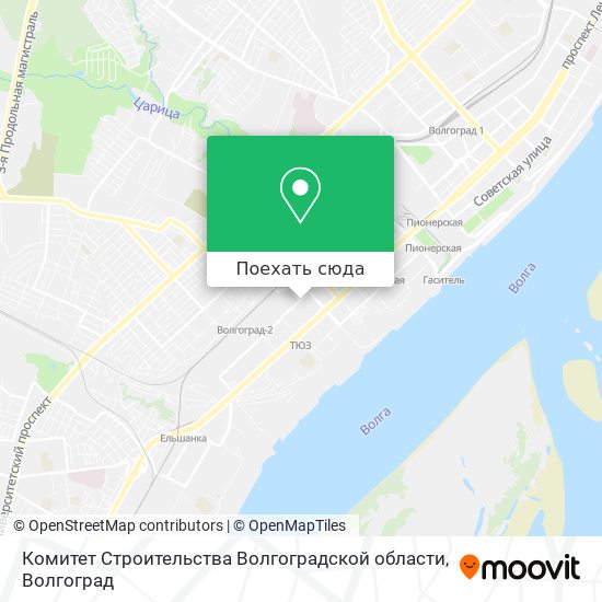 Карта Комитет Строительства Волгоградской области