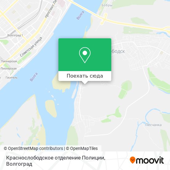 Карта Краснослободское отделение Полиции