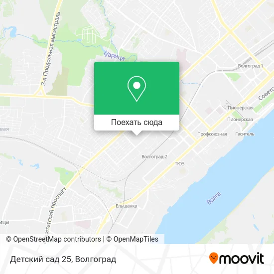 Карта Детский сад 25