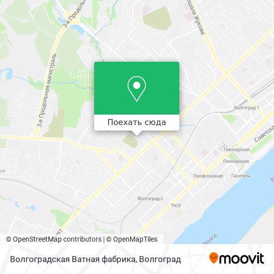 Карта Волгоградская Ватная фабрика