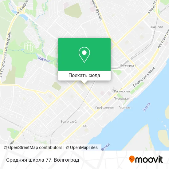 Карта Средняя школа 77