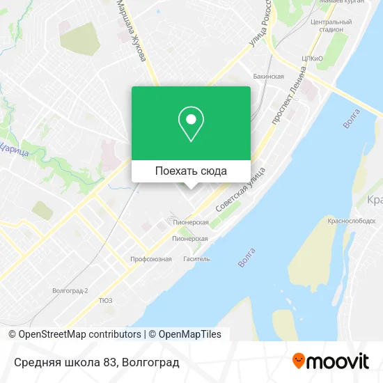 Карта Средняя школа 83