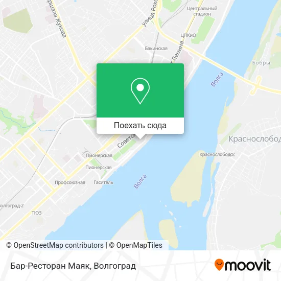Карта Бар-Ресторан Маяк