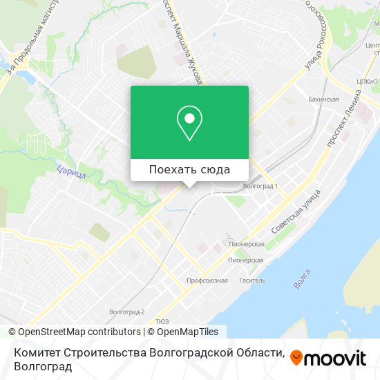 Карта Комитет Строительства Волгоградской Области