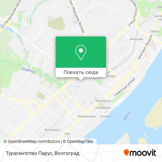 Карта Турагентство Парус
