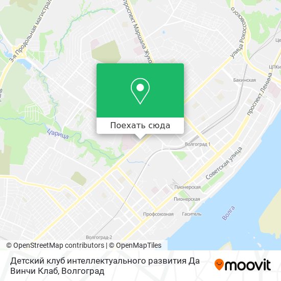 Карта Детский клуб интеллектуального развития Да Винчи Клаб