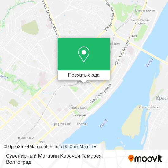 Карта Сувенирный Магазин Казачья Гамазея
