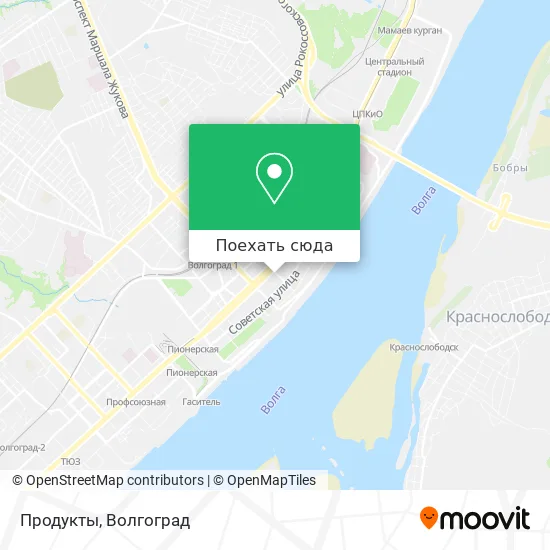 Карта Продукты