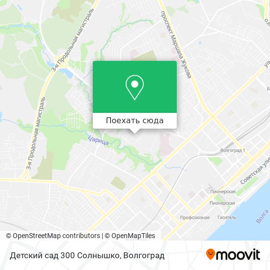 Карта Детский сад 300 Солнышко