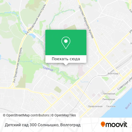 Карта Детский сад 300 Солнышко