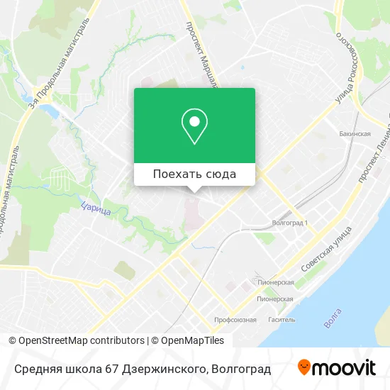 Карта Средняя школа 67 Дзержинского