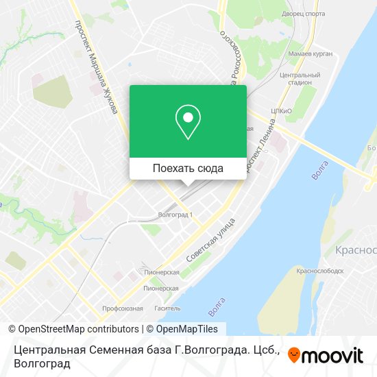 Карта Центральная Семенная база Г.Волгограда. Цсб.