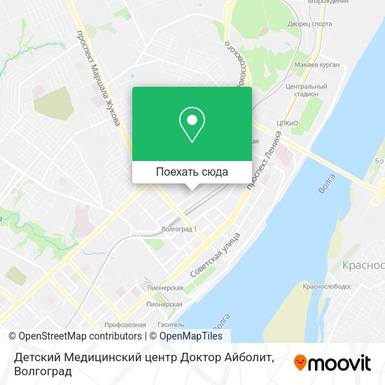 Карта Детский Медицинский центр Доктор Айболит