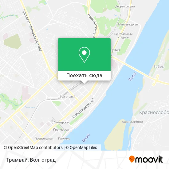 Карта Трамвай