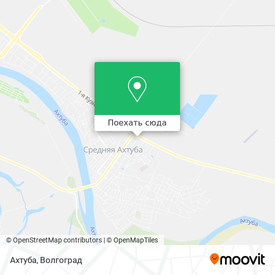 Карта Ахтуба