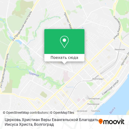 Карта Церковь Христиан Веры Евангельской Благодать Иисуса Христа