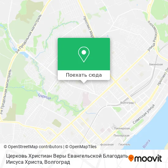 Карта Церковь Христиан Веры Евангельской Благодать Иисуса Христа
