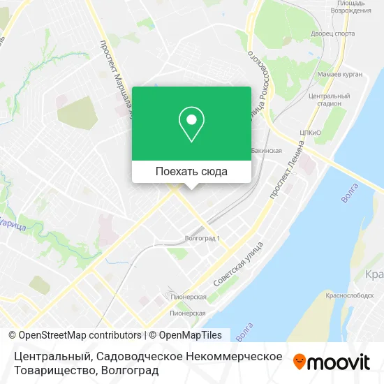 Карта Центральный, Садоводческое Некоммерческое Товарищество