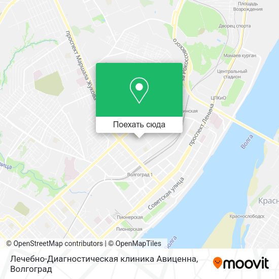 Карта Лечебно-Диагностическая клиника Авиценна