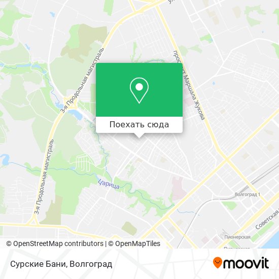 Карта Сурские Бани