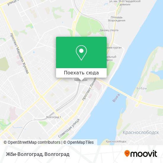 Карта Жби-Волгоград