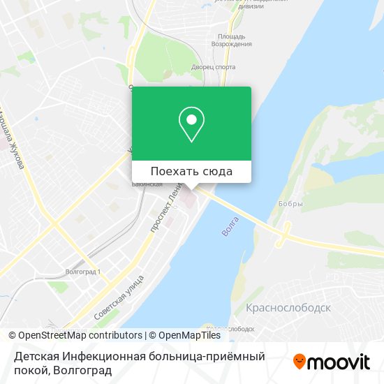 Карта Детская Инфекционная больница-приёмный покой