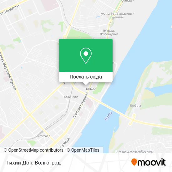 Карта Тихий Дон