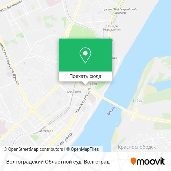 Карта Волгоградский Областной суд