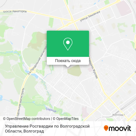 Карта Управление Росгвардии по Волгоградской Области