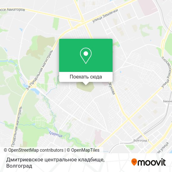 Карта Дмитриевское центральное кладбище